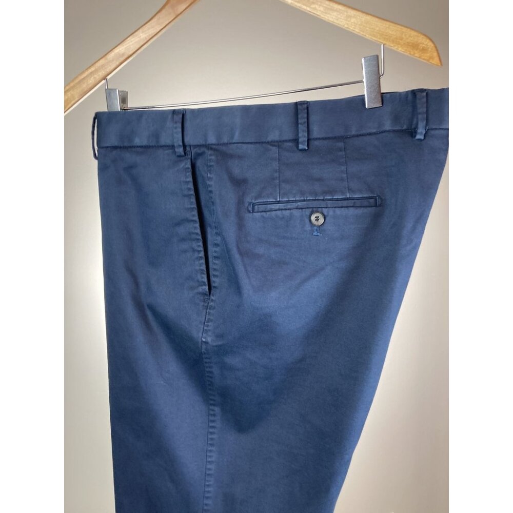 $450.00 RECENT Paul Stuart Navy Casual Pans 38 w